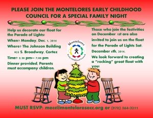 December Family Night | Montelores Early Childhood Council