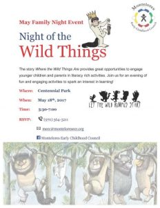 May 2017 MECC Family Night - Night of the Wild Things