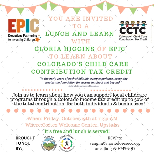 EPIC Lunch and Learn invitation